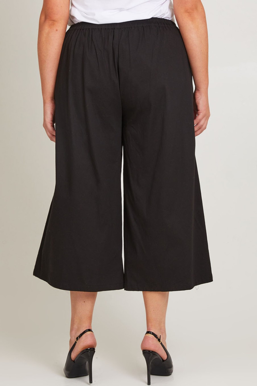 Pants & Leggings Belle bird | Belle Cotton Sateen Culottes Black