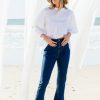 Jeans boho bird | Shaking My Tail Feather Flared Jeans Indigo