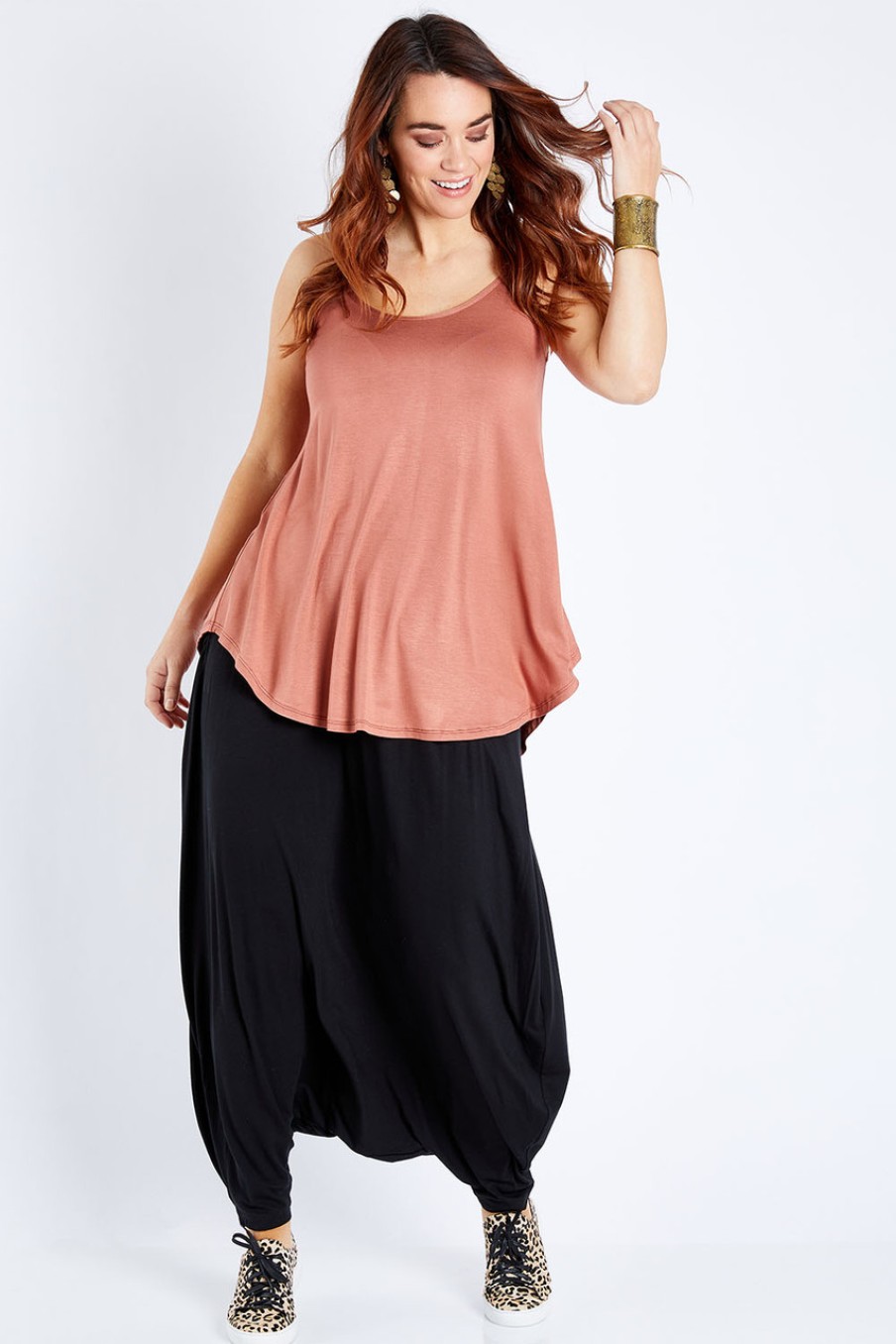 Tops boho bird | Softly Swinging Bamboo Scoop Singlet