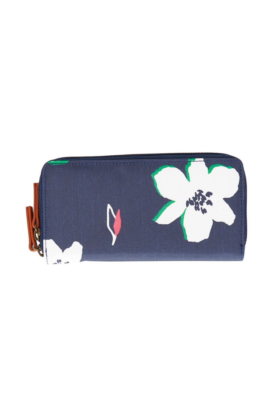 Accessories Brakeburn | Floating Lily Zip Around Purse Navy