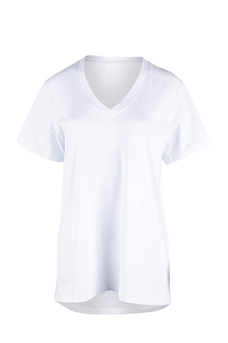 Tops Unwind by Birdsnest | Cotton Jersey V Neck Tee