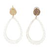 Accessories Eb & Ive | Esprit Teardrop Earring Blanc