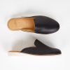 Shoes Rollie | Tumble Leather Derby Mule Black