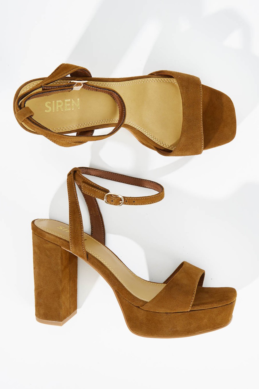 Shoes Siren | Orion Platform Heel Coffee