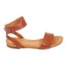 Shoes EOS | Lauren Leather Flat Sandal