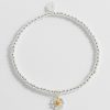 Accessories Estella Bartlett | Sienna Wildflower Bracelet Silver