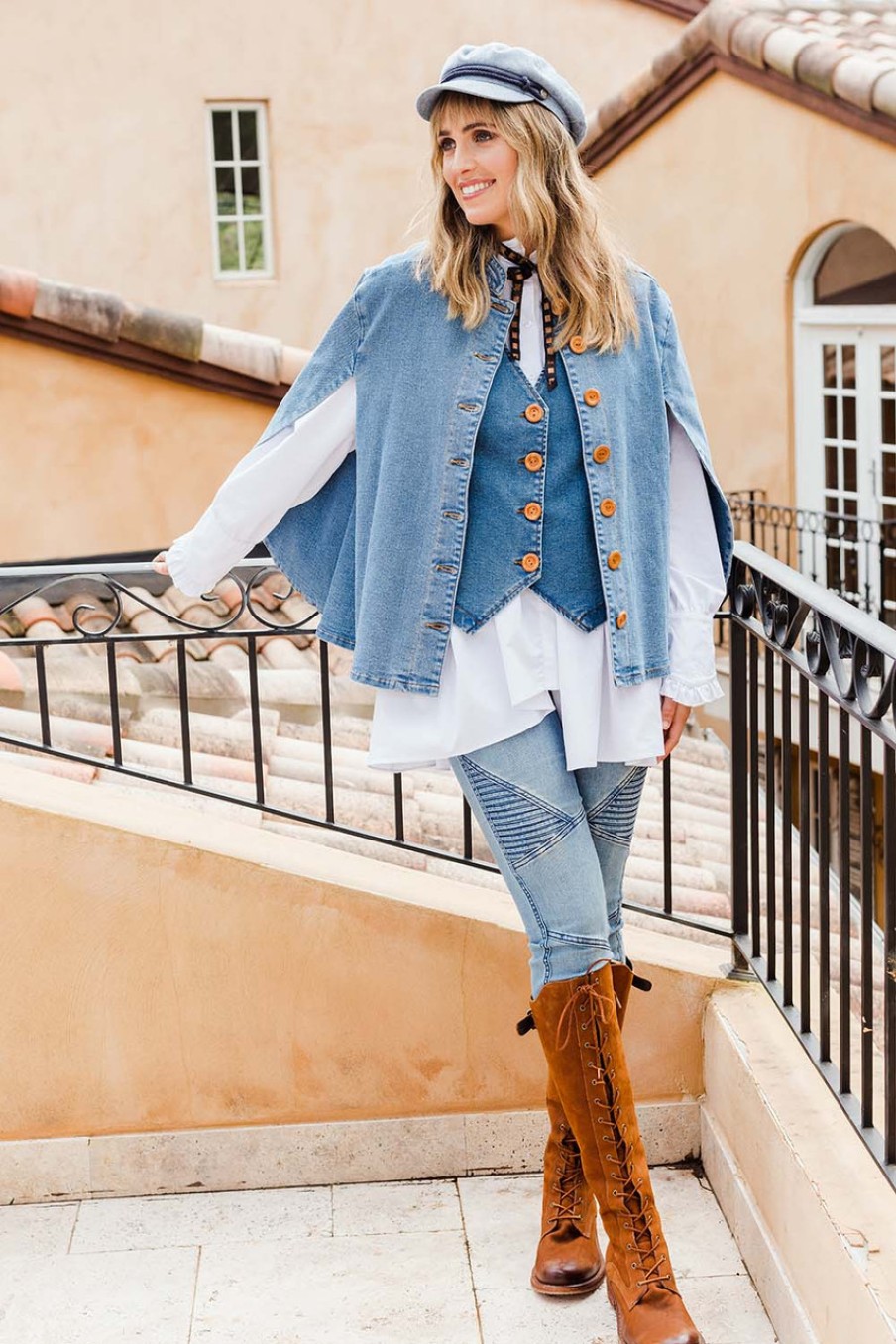 Coats & Jackets boho bird | You Are My Superhero Cape Denim