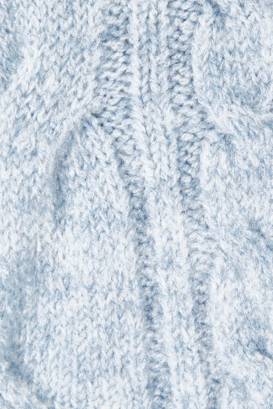 Coats & Jackets Brave & True | Marnie Cable Knit Poncho Iceblue