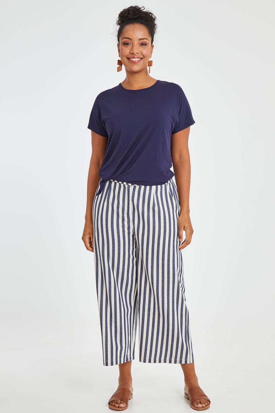 Pants & Leggings bird keepers | The Striped Pull On Cullotte