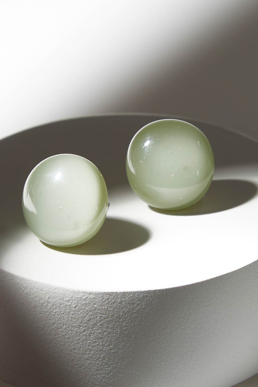 Accessories Samantha Abbott | Large Glass Stud Earrings