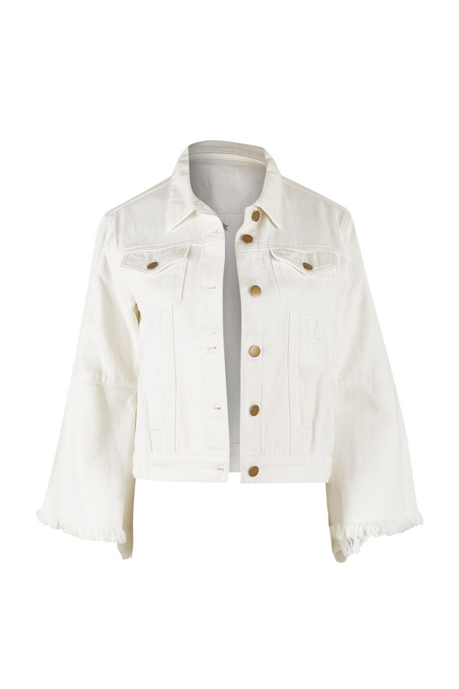 Coats & Jackets boho bird | Denim Daze Jacket White