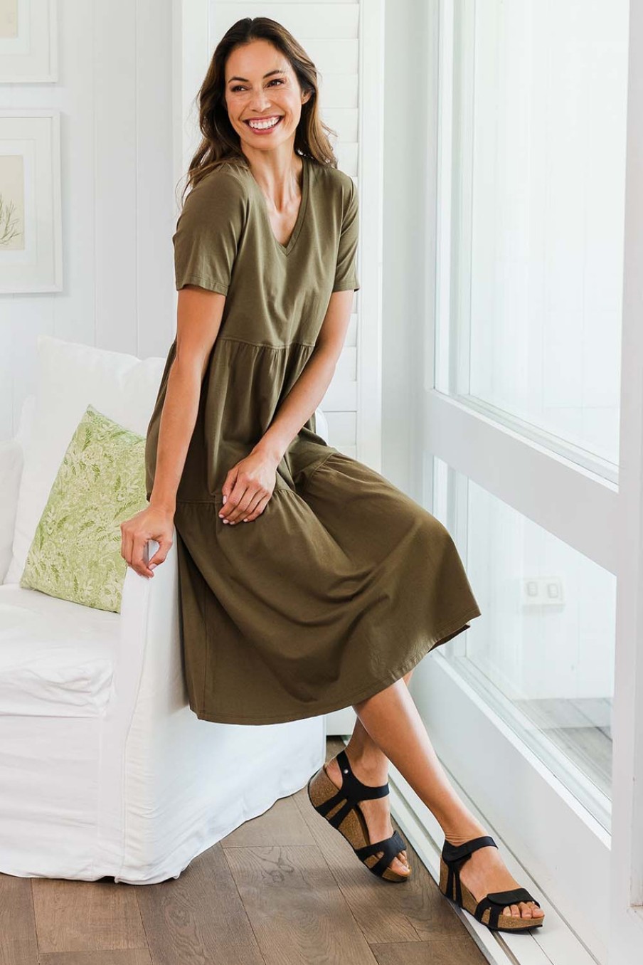 Dresses bird keepers | The Tiered Jersey Dress