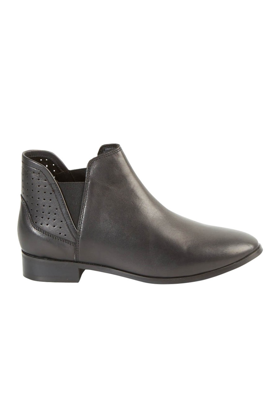 Shoes Human Premium | Sault Leather Ankle Boot Black