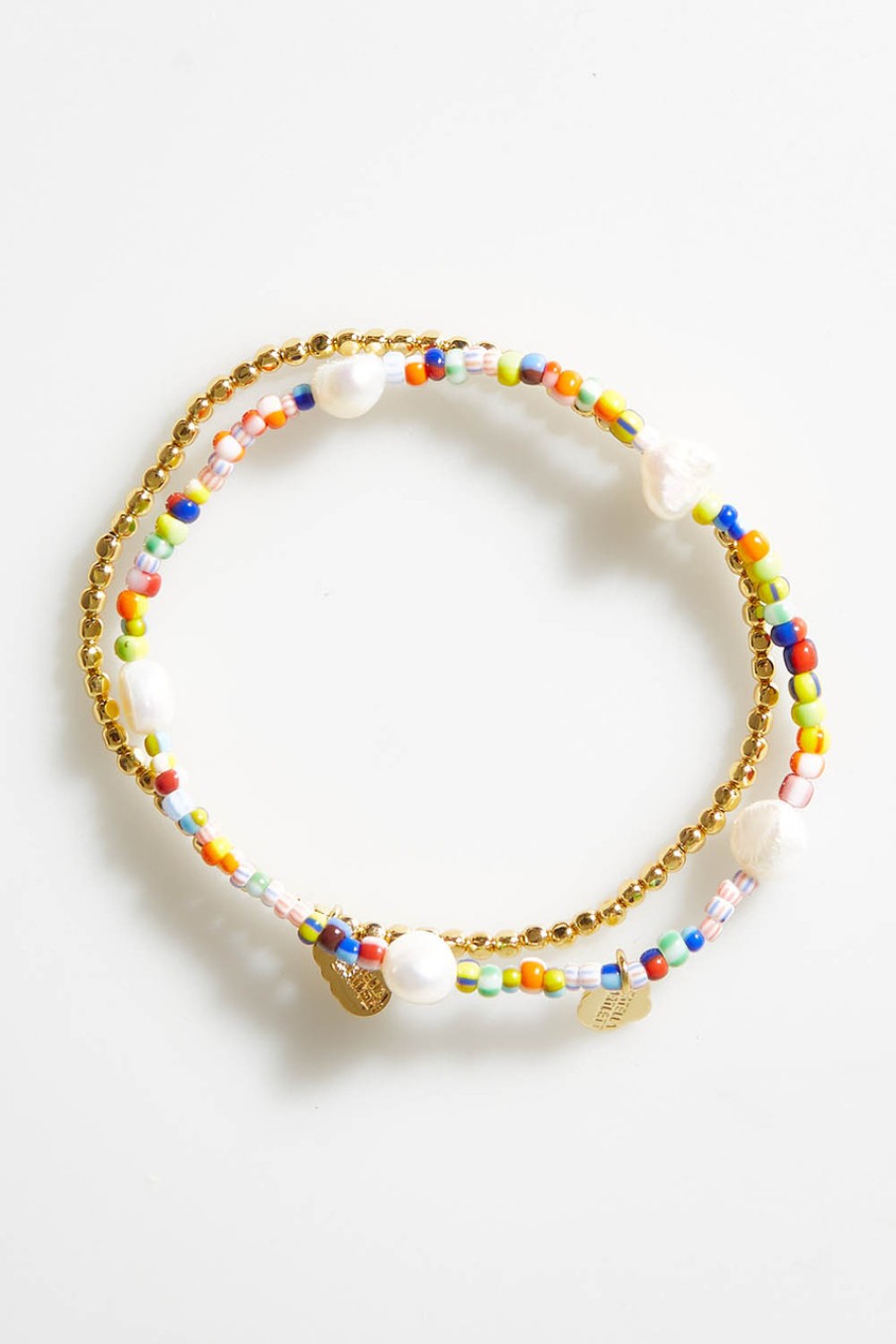 Accessories Estella Bartlett | Gold & Multi Bracelet Set Goldmulti