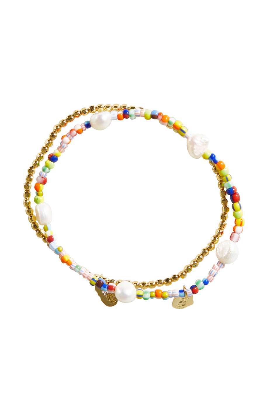 Accessories Estella Bartlett | Gold & Multi Bracelet Set Goldmulti