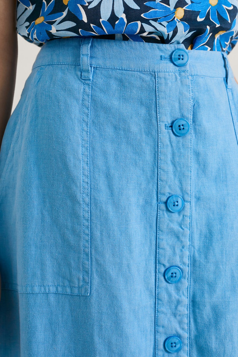 Skirts Seasalt | Rosewell Farm Skirt Seablue