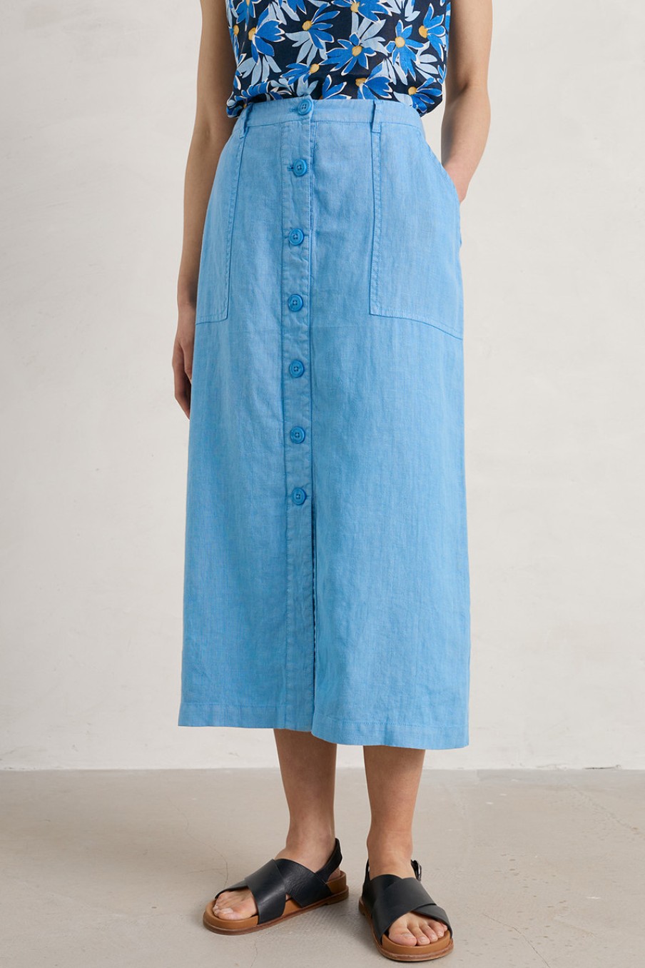 Skirts Seasalt | Rosewell Farm Skirt Seablue