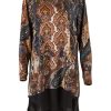 Tops Belle bird | Belle Mixed Fabric Tunic Paisley