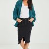 Skirts Sass | Vanessa Denim Skirt Black