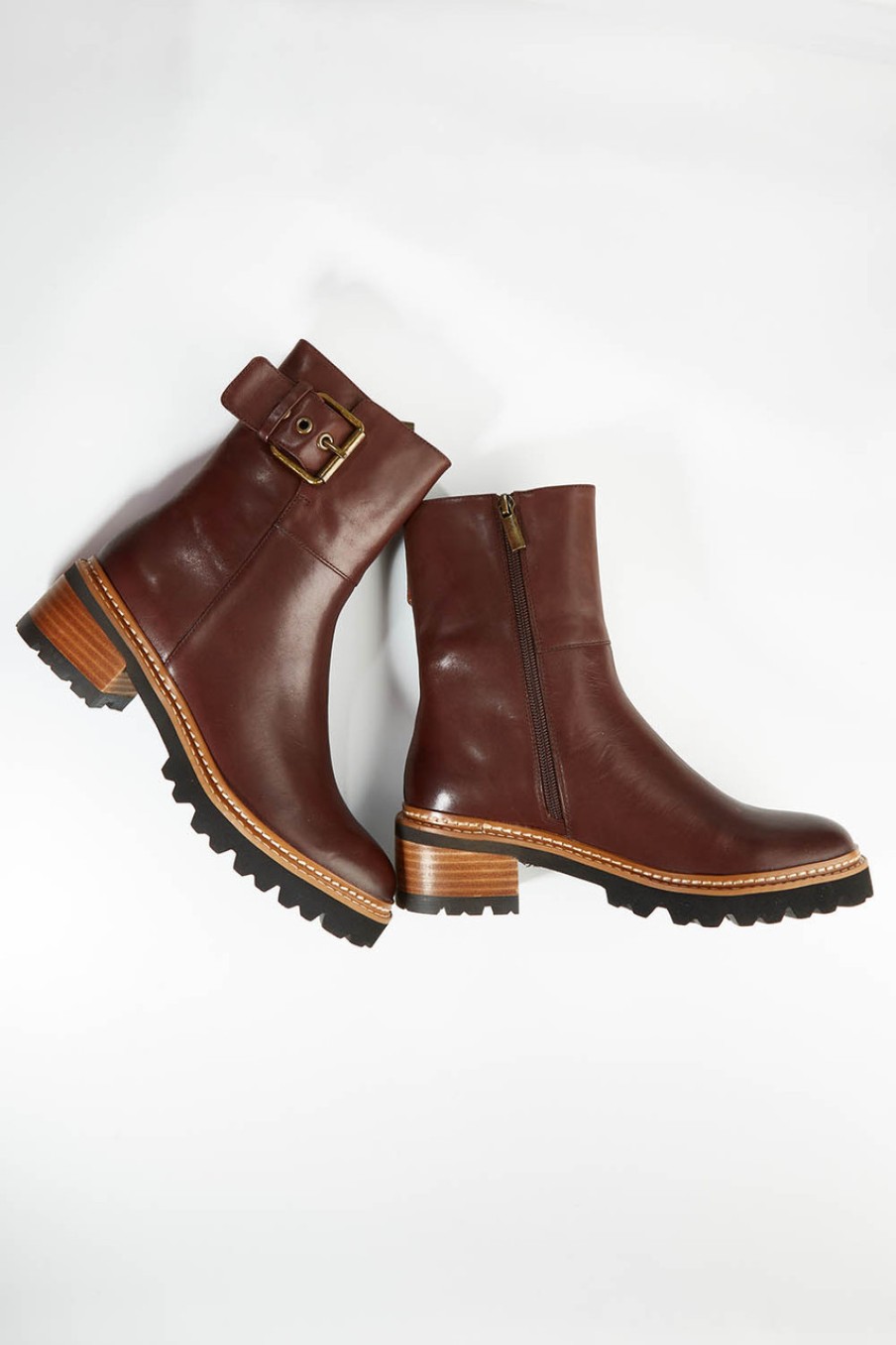 Shoes EOS | Lineman Leather Ankle Boot Chestnut