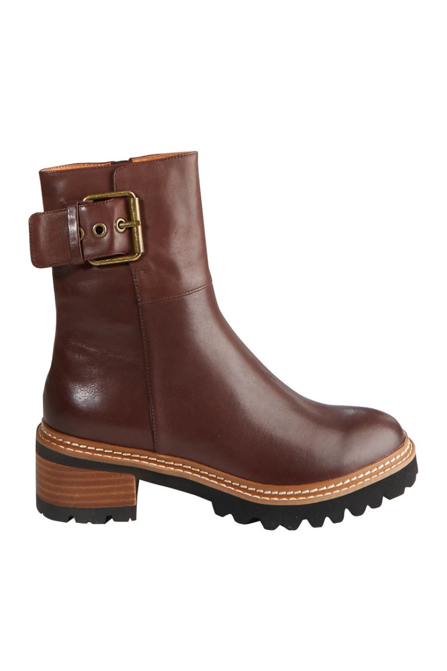 Shoes EOS | Lineman Leather Ankle Boot Chestnut