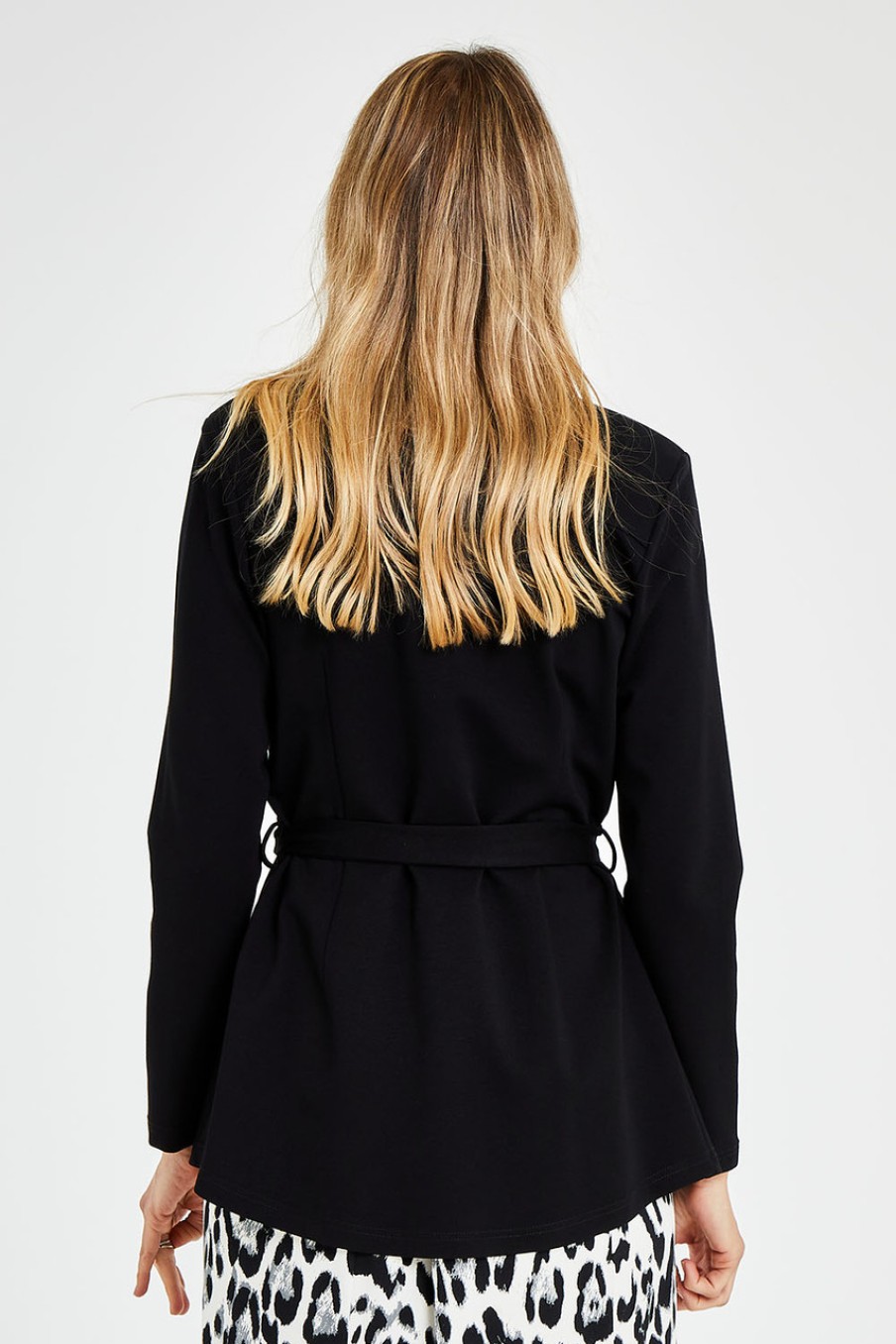 Coats & Jackets bird by design | The Contemporary Ponte Blazer Black