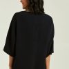 Tops bird keepers | The Textured Relax Fit Top Navy