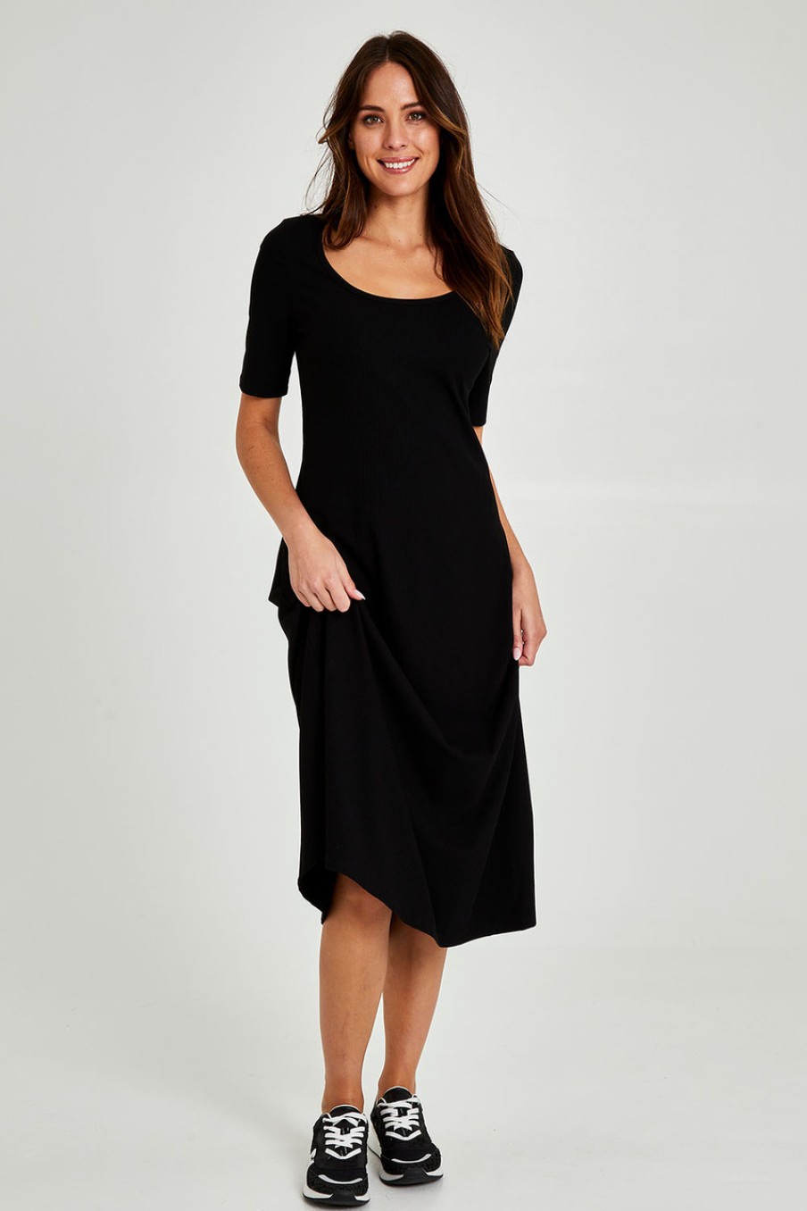 Dresses Elm | Fundamental Marguerite Dress Black