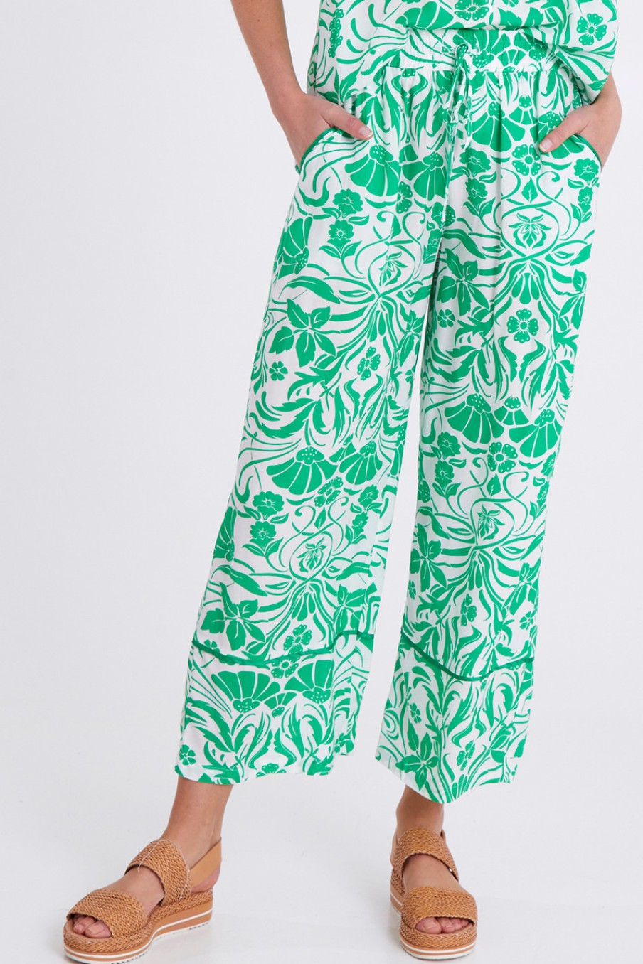 Pants & Leggings Threadz | Paradise Pant Green