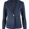 Coats & Jackets bird keepers | The Textured Ponte Blazer Navy