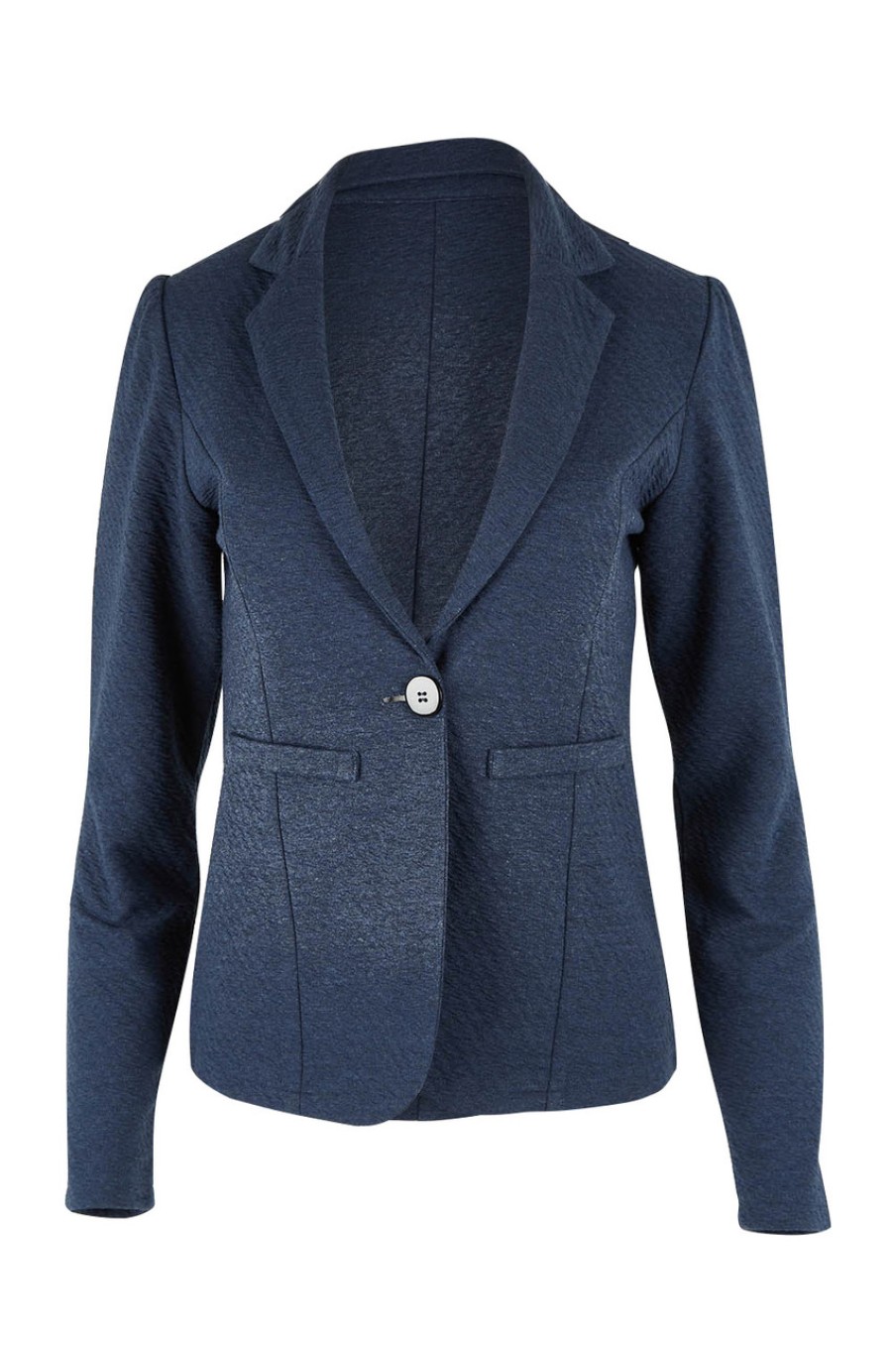 Coats & Jackets bird keepers | The Textured Ponte Blazer Navy