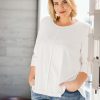 Tops Belle bird | Belle Luxe Bamboo Spliced Tee