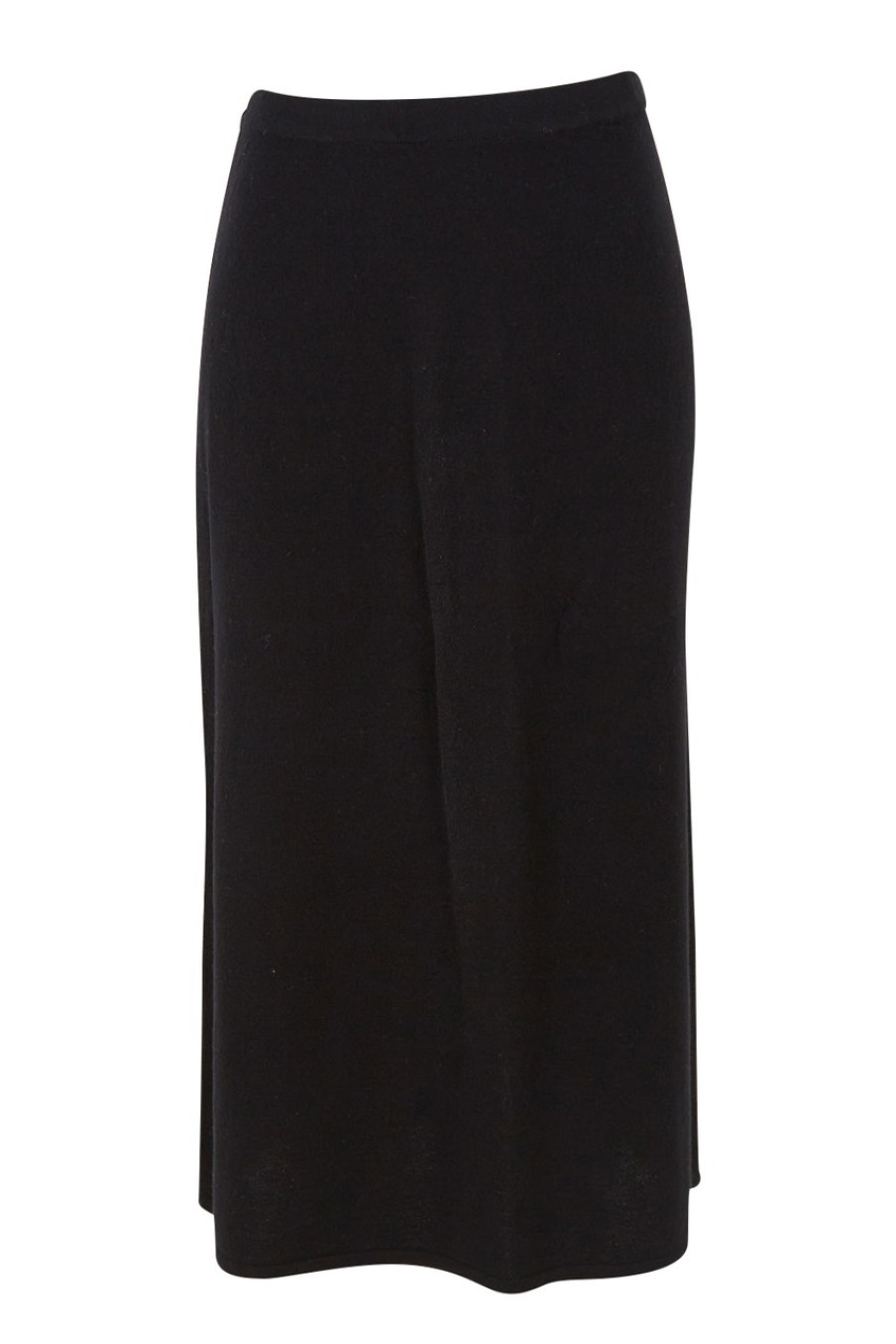 Skirts Natural for birds | Wool Cashmere Midi Knit Skirt Black