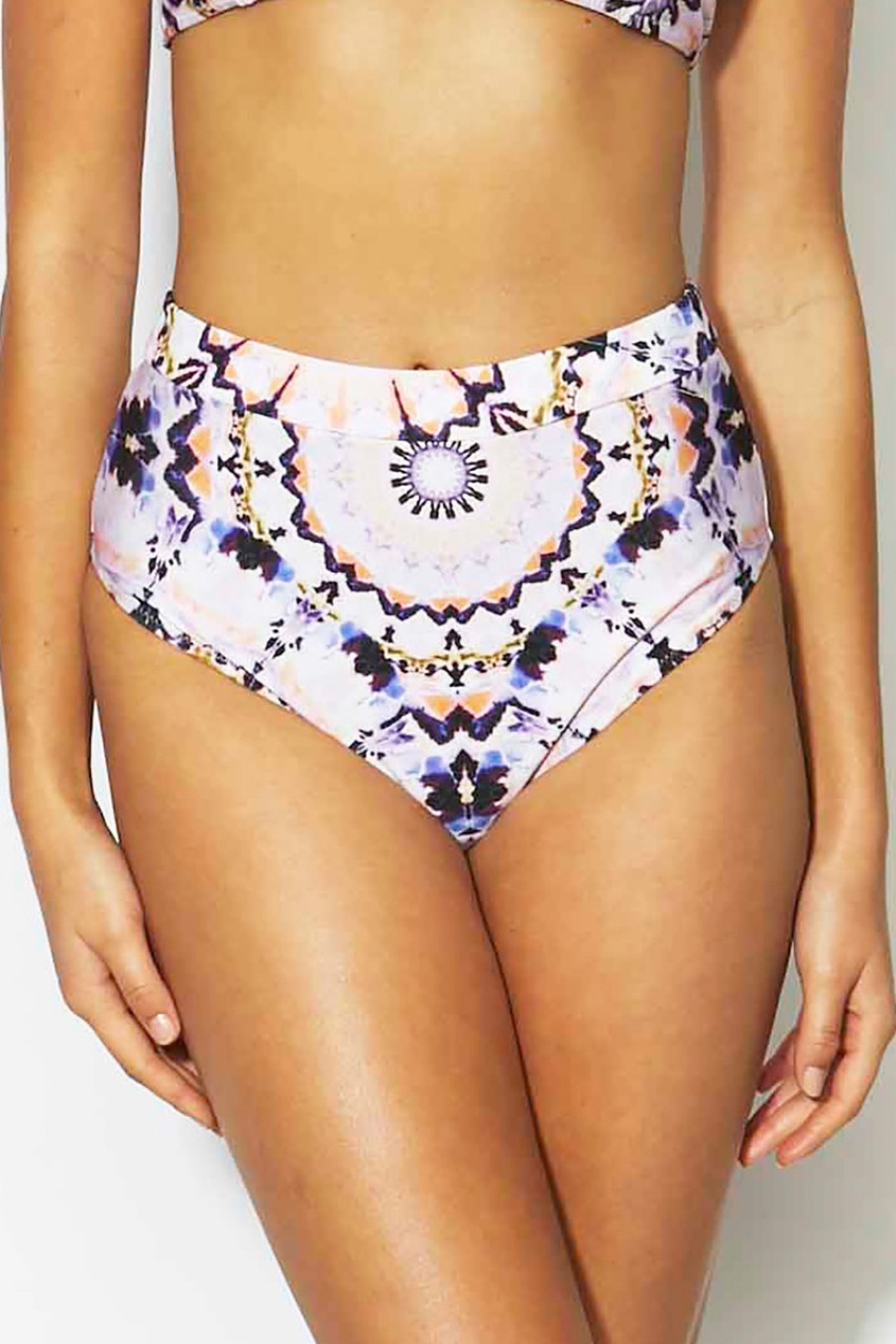 Swimwear Sass X Swim | Eliza High Waisted Brief Keleidosco