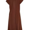 Dresses bird keepers | The Button Front Trapeze Dress Cocoa