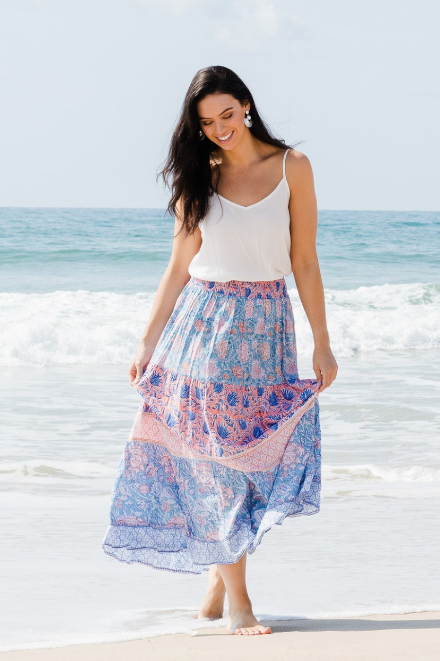 Skirts Sea Bird | Murrays Beach Maxi Skirt Coralblue