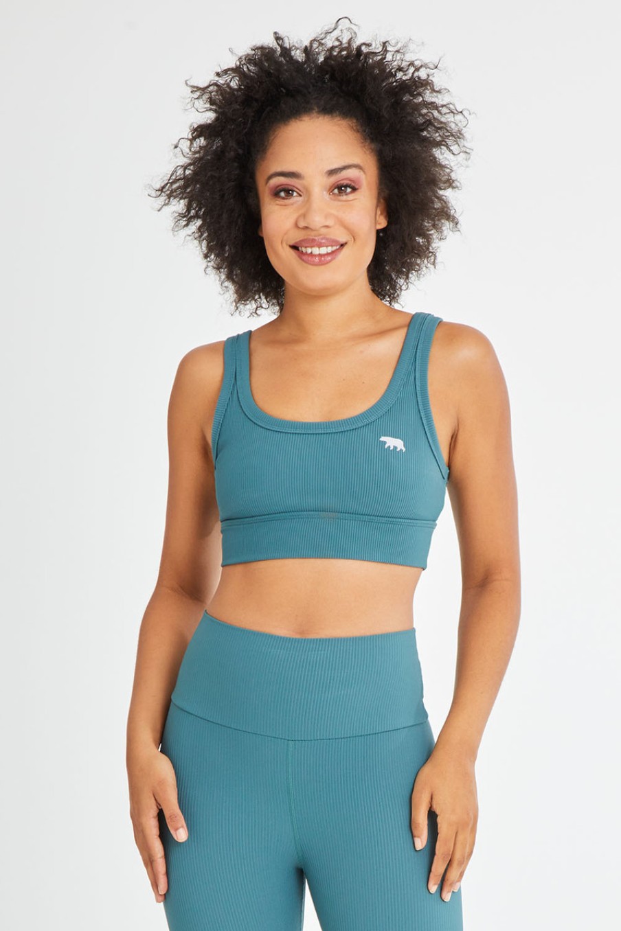 Lingerie & Sleepwear Running Bare | Scoop It Up Sports Bra Sage