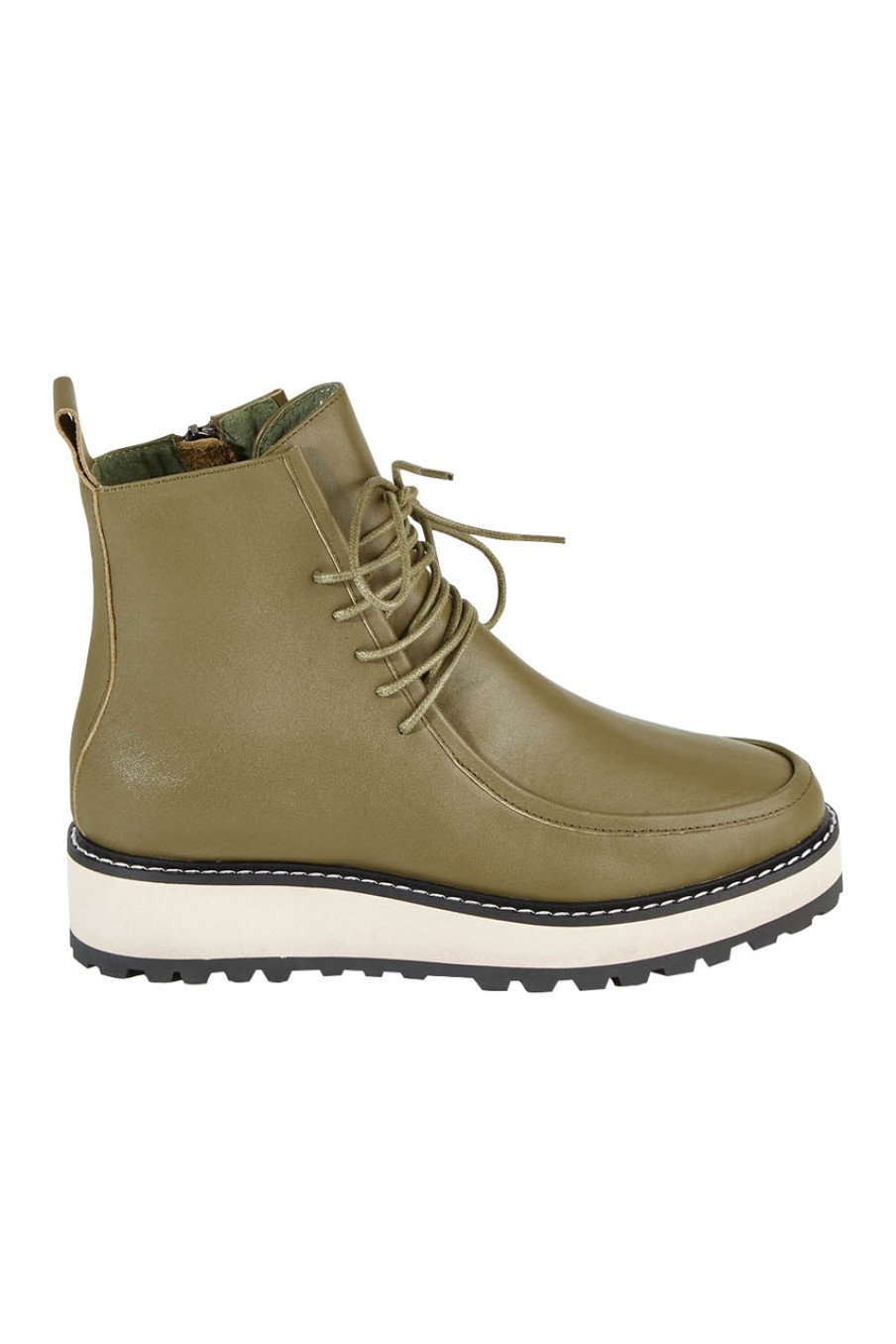 Shoes Walnut | Jovi Leather Ankle Boot Olive