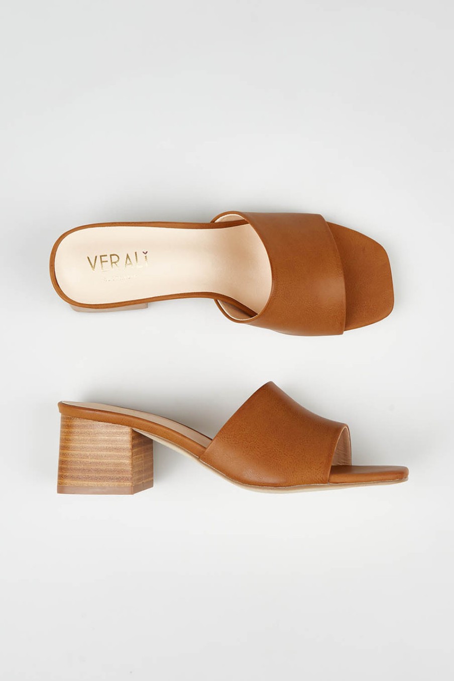 Shoes Verali | Eleni Block Heel Tan