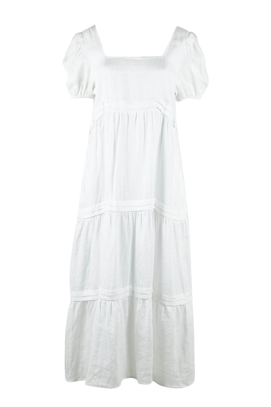 Dresses Eb & Ive | La Vie Pintuck Maxi Blanc