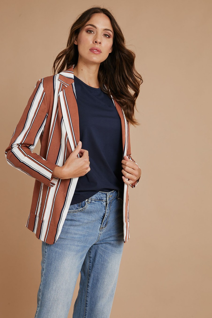 Coats & Jackets bird keepers | The Classic Stripe Blazer Navyrust