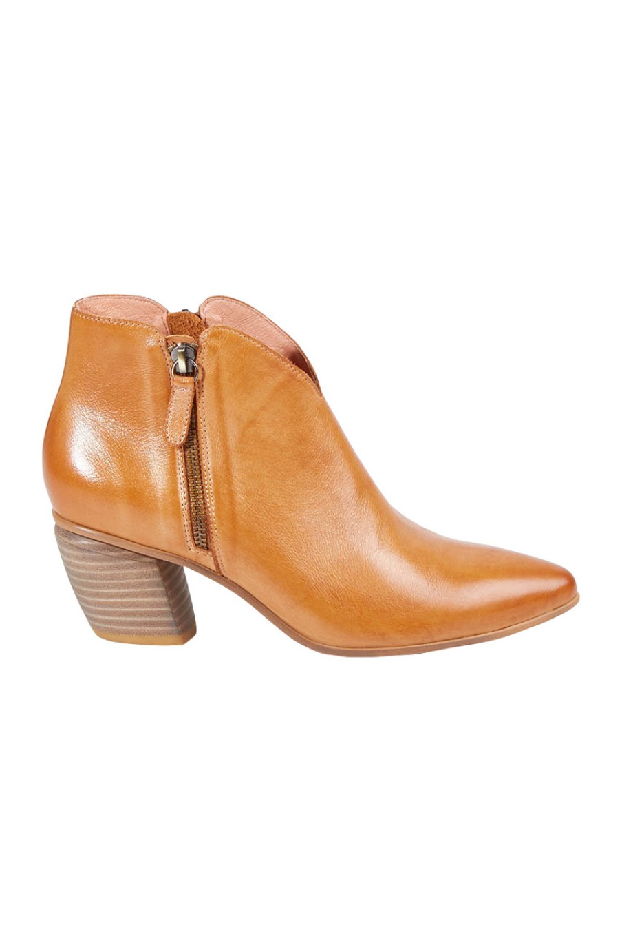 Shoes Django & Juliette | Josky Leather Ankle Boot Tanleath