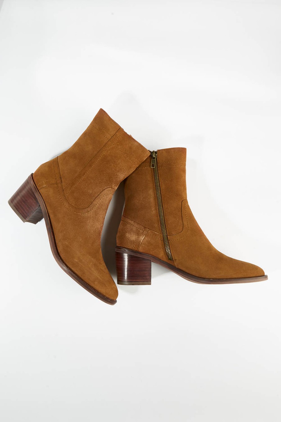 Shoes EOS | Cicilia Suede Ankle Boot Redwood