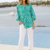 Tops bird keepers | The Keepers Crew Neck Printed Shirt Tealwhite