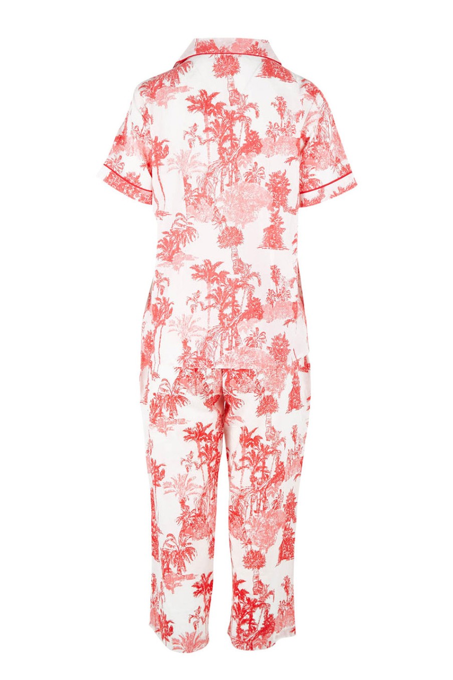 Lingerie & Sleepwear Victoria's Dream | Tropical Cotton Pj Set Red