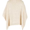 Coats & Jackets Brakeburn | Cream Tassle Poncho Ecru