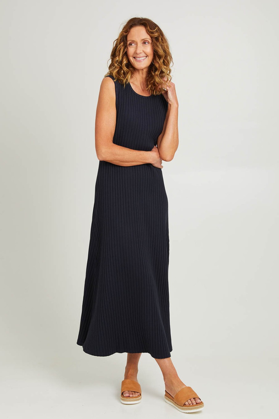 Dresses Foxwood | Pippa Rib Dress Navy