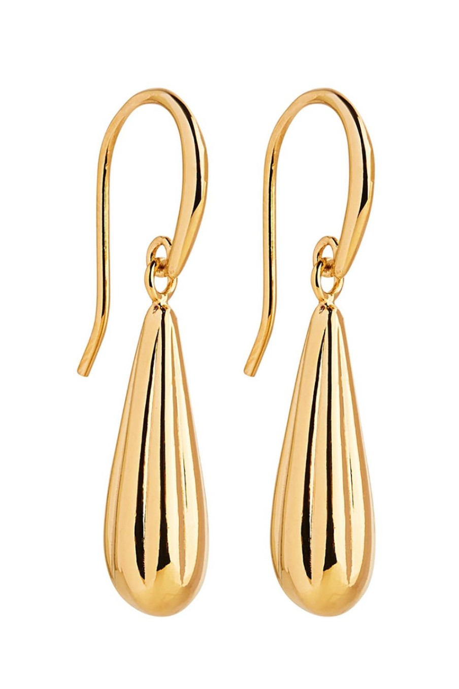 Accessories Najo | Raya Baton Drop Earring Gold