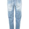 Jeans bird keepers | The Distressed Boyfriend Slim Leg Jean Blue