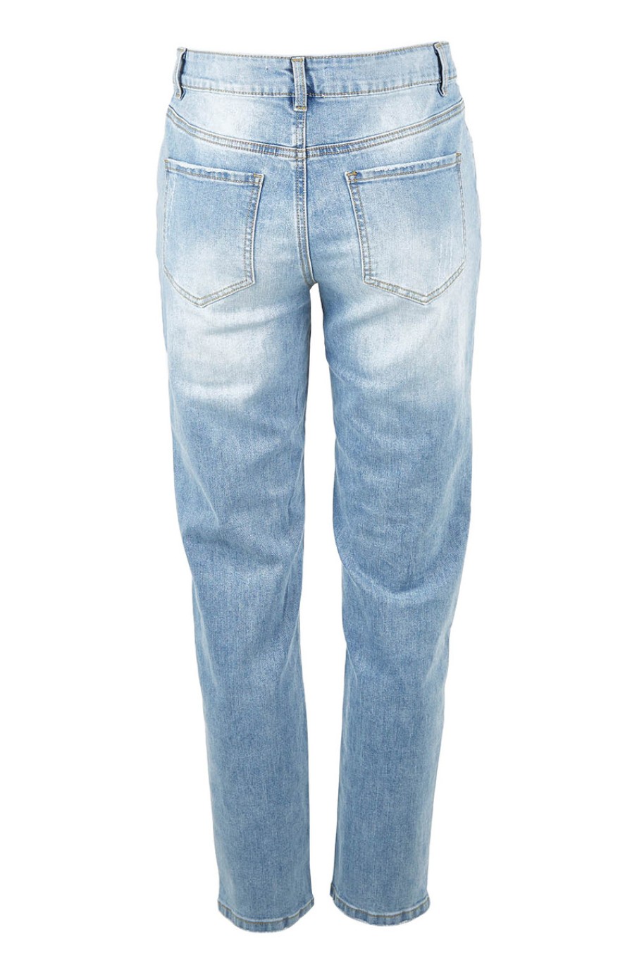 Jeans bird keepers | The Distressed Boyfriend Slim Leg Jean Blue